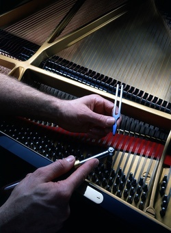Expert Tuning a Piano